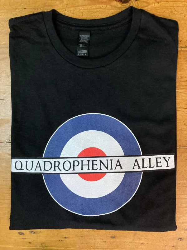 Quadrophenia Alley Men's Exclusive Mod Target Print T-Shirt Black Elegant Men's Formal 