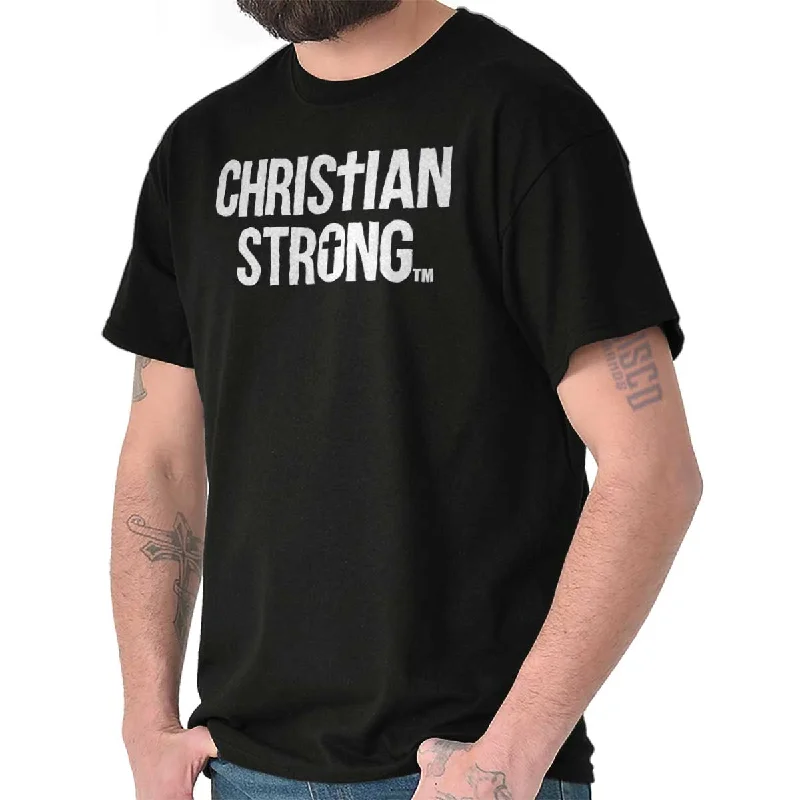 Christian Strong T Shirt Sleek Men's Metallic