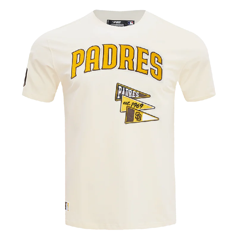 MLB SAN DIEGO PADRES TEAM PENNANTS MEN'S WORDMARK   TOP (EGGSHELL) Dynamic Men's Glow