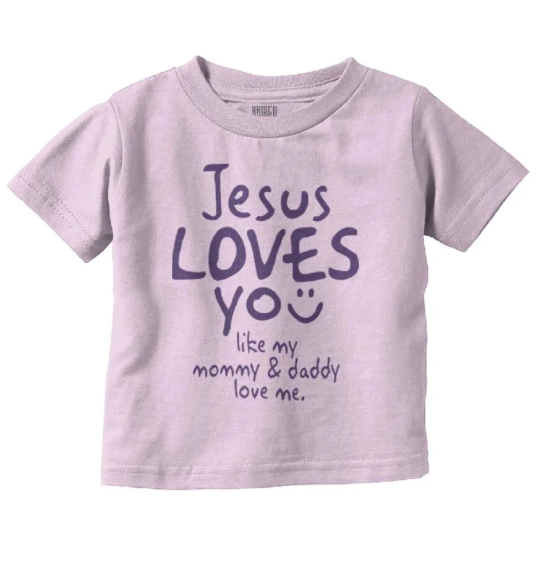 Jesus Loves You Infant Toddler T-Shirt Confident Men's High