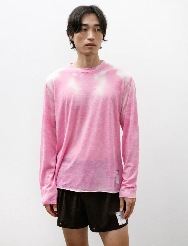 CloudMerino Long Tee Thermo Pink Dynamic Men's High