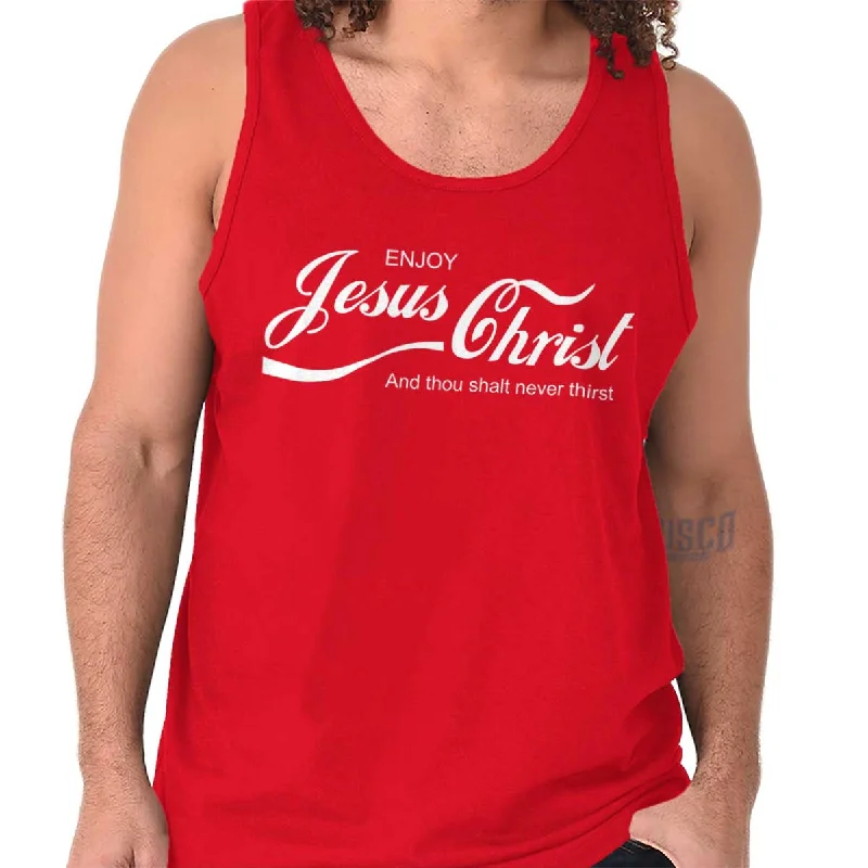 Enjoy Jesus Christ Tank Top Lumberjack