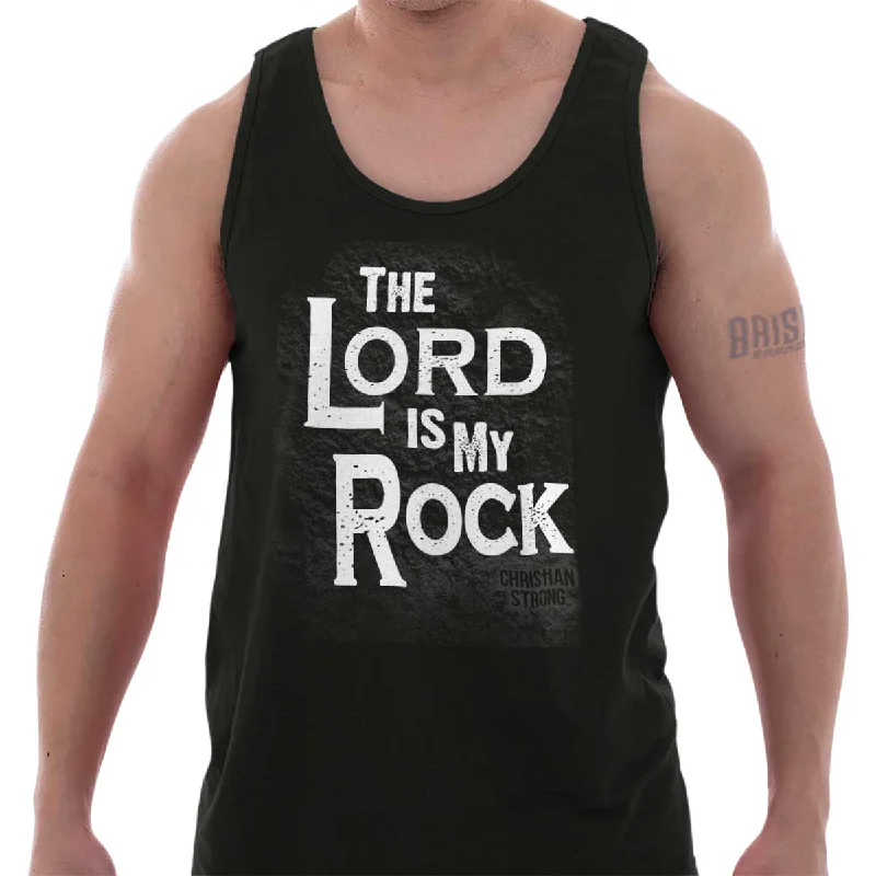 Lord Is My Rock Tank Top Streetwear Style