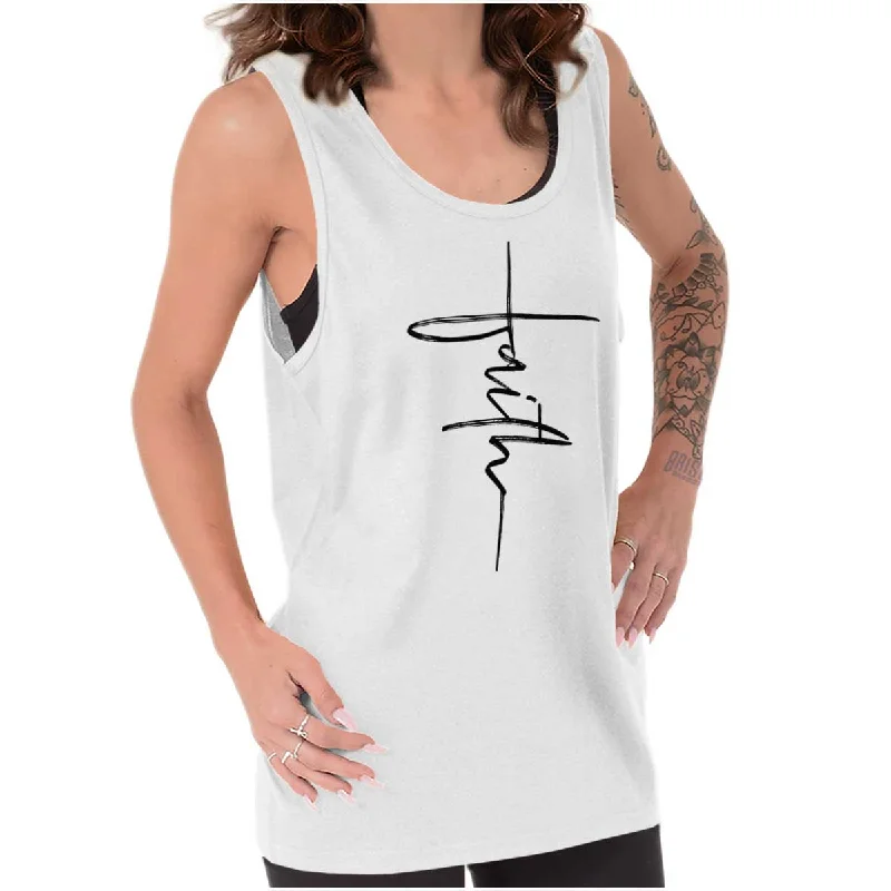 Faith Fashion Tank Top Unique Men's Patch