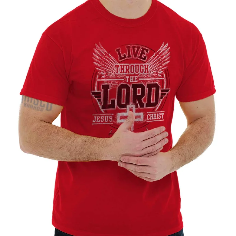 Through the Lord T Shirt Trendy Men's Oversized