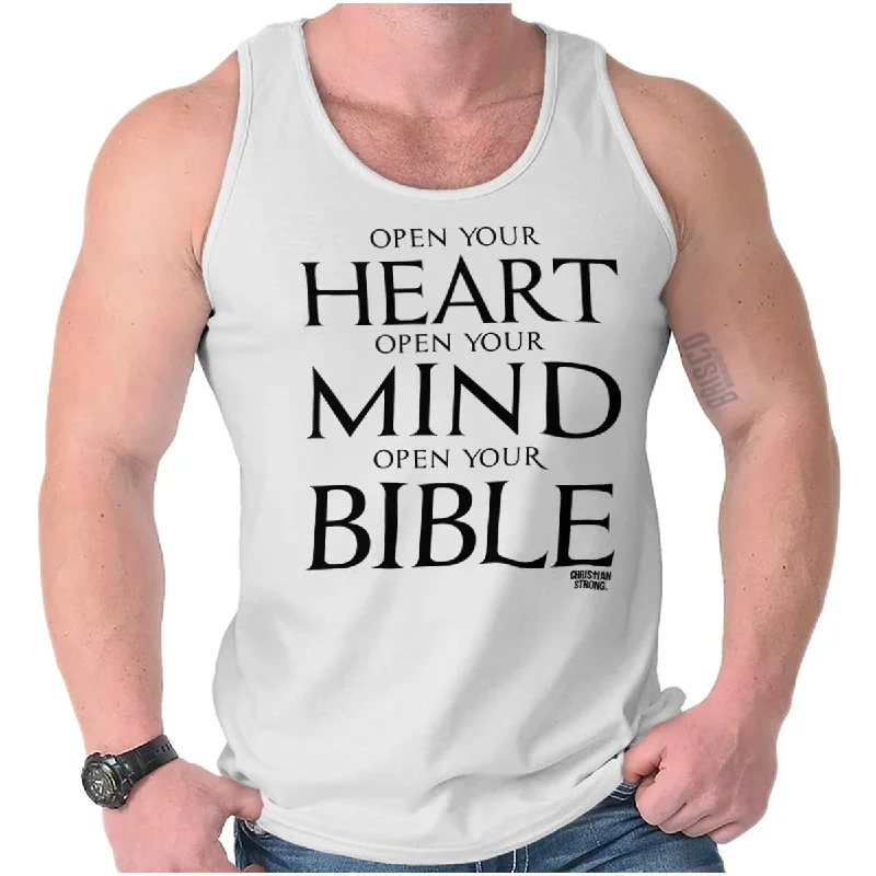 Open Your Bible Tank Top Traditional Men's Wool