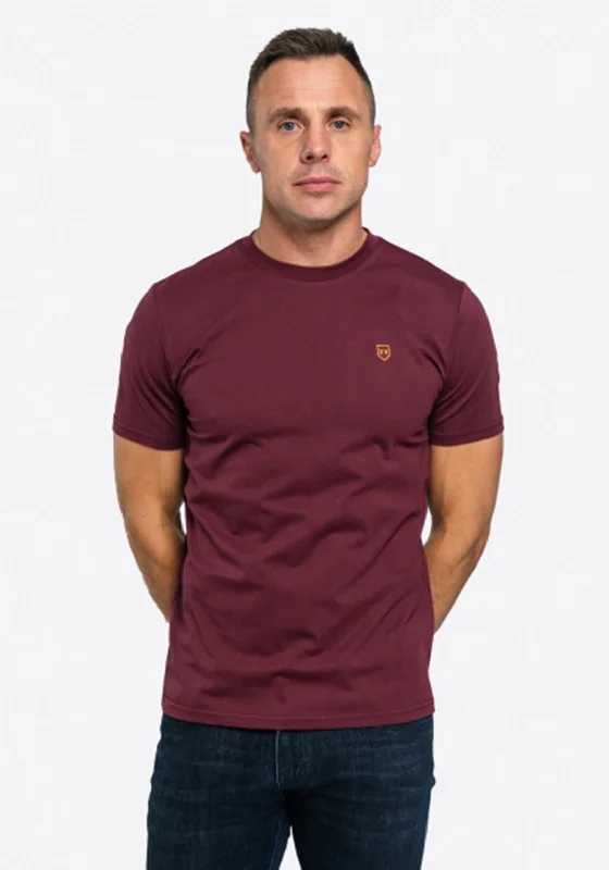 XV Kings by Tommy Bowe Golden Eagles T-Shirt, Crimson Sophisticated Men's 