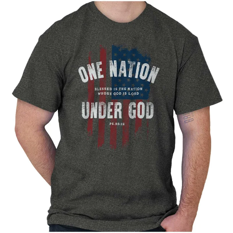 One Nation Under God T Shirt Masculine Men's Thick