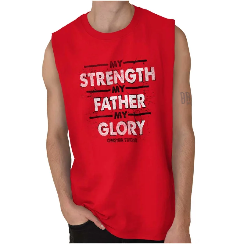 Strength Father Glory Sleeveless T-Shirt Athletic Men's Compression