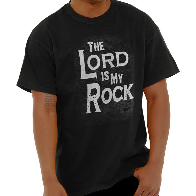 Lord Is My Rock T Shirt Sharp Men's Italian