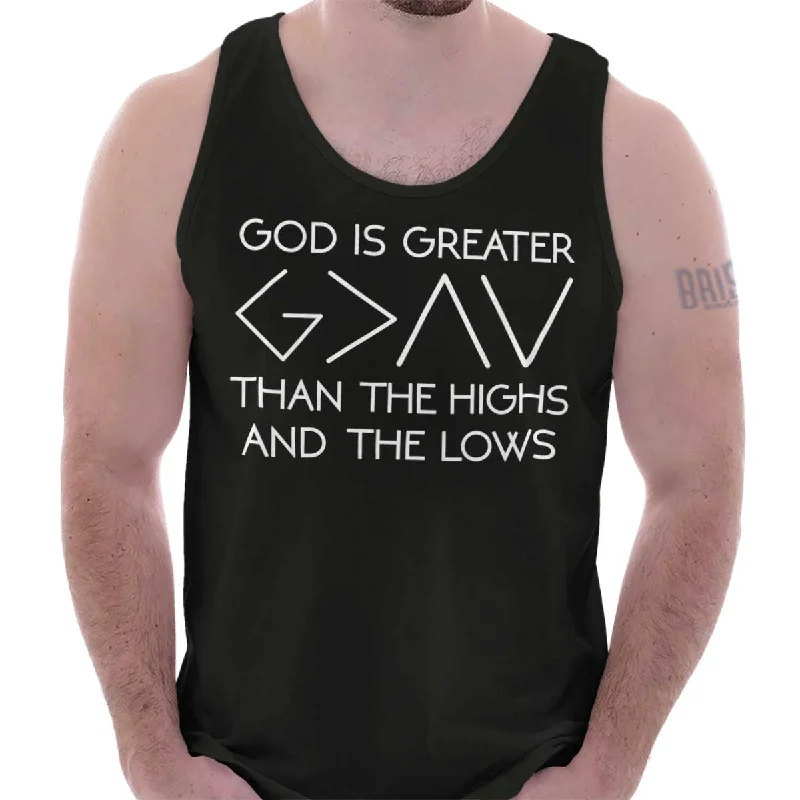 God is Greater Tank Top Athletic Men's High