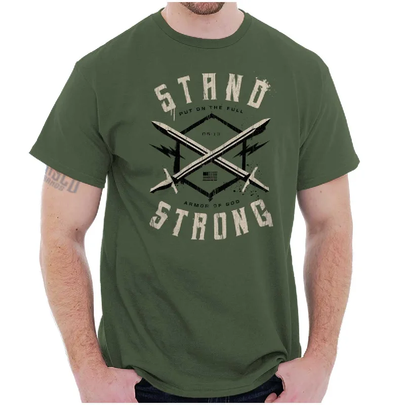 Stand Strong T Shirt Tough Men's Tactical