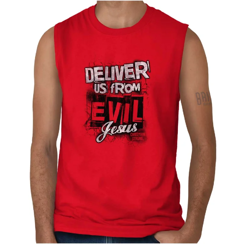 Deliver us from Evil Sleeveless T-Shirt Dynamic Men's High