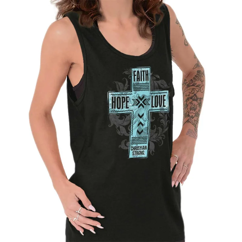 Faith Hope Love Tank Top Sophisticated Men's French