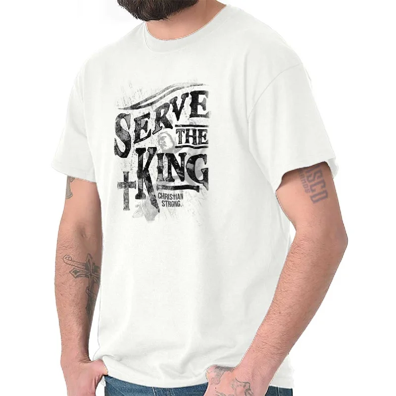 Serve The King T Shirt Polished Men's Satin