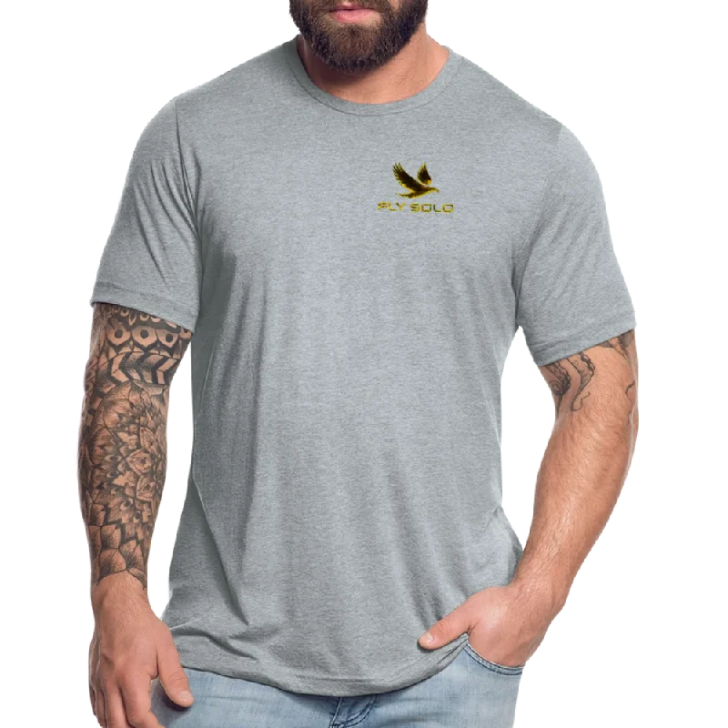 Outspoken Designs 03-01 "Fly Solo" Designer Bella+Canvas Unisex Triblend T-shirt (5 colors) Artistic Men's Avant