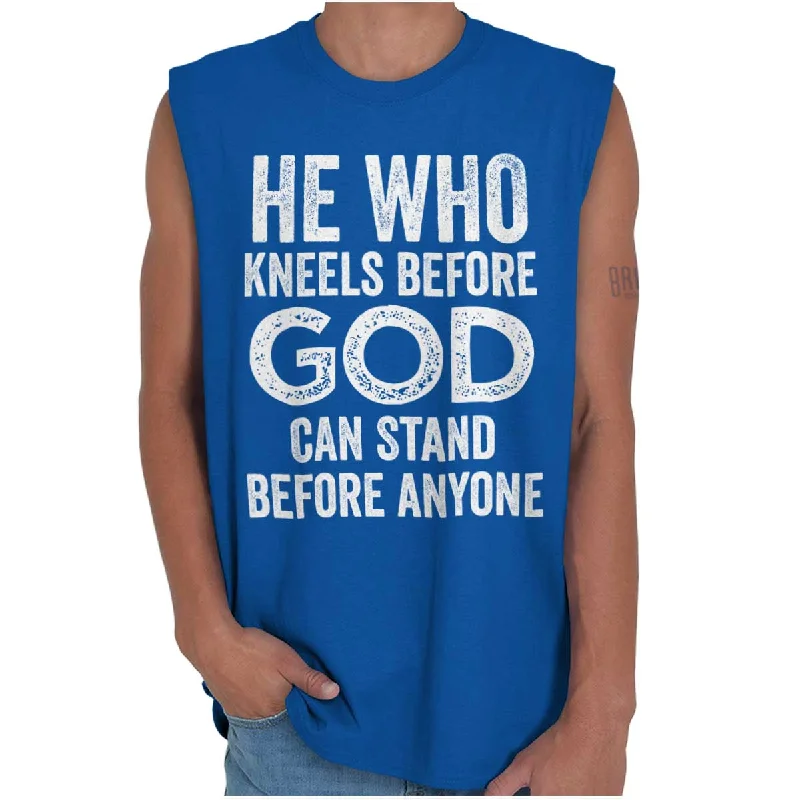 Kneels Before God Sleeveless T-Shirt Vacation