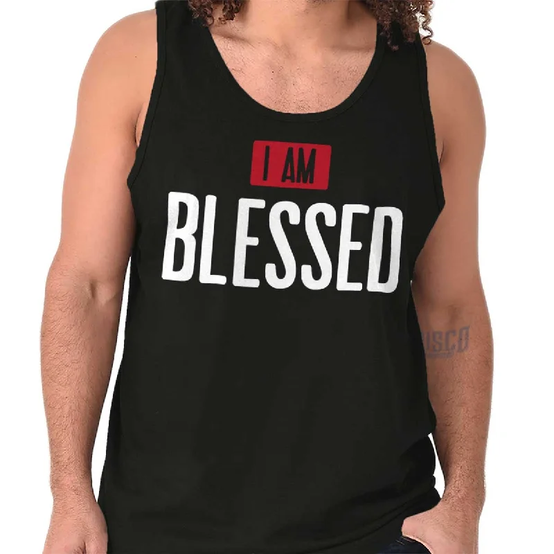 I am Blessed Tank Top Stylish Men's Tropical 