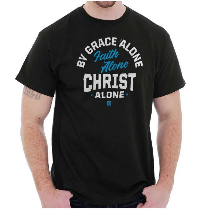 Grace Faith Christ Alone T Shirt Tailored