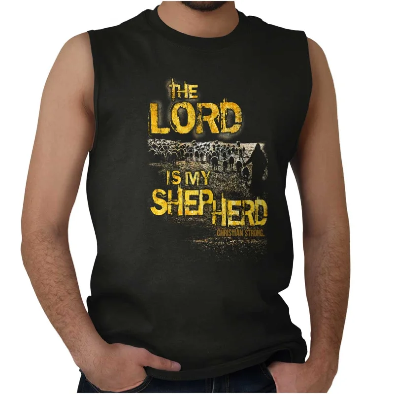 The Lord Is My Shepherd Sleeveless T-Shirt Cozy Men's Sherpa