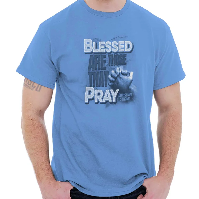 Blessed Pray T Shirt Cozy Men's Winter