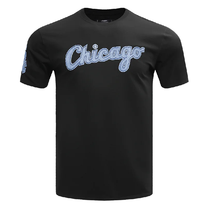 MLB CHICAGO WHITE SOX VARSITY BLUES MEN'S TOP (BLACK) Sophisticated Men's French