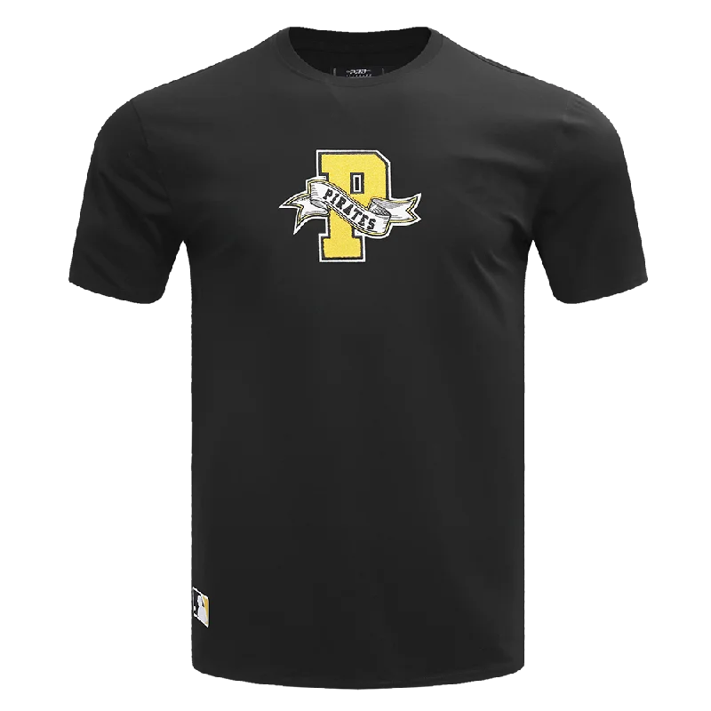 MLB PITTSBURGH PIRATES TEAM PENNANTS MEN'S   TOP (BLACK) Edgy Men's Punk