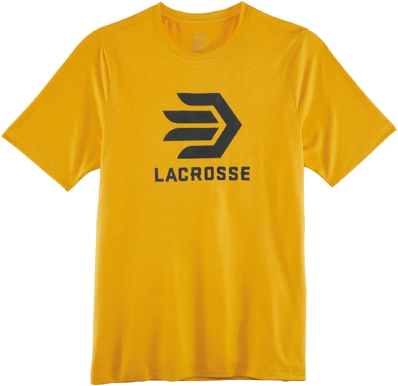 Lacrosse Mens Forever Forward Tee Gold Poly/Spandex S/S T-Shirt Hip Men's Urban