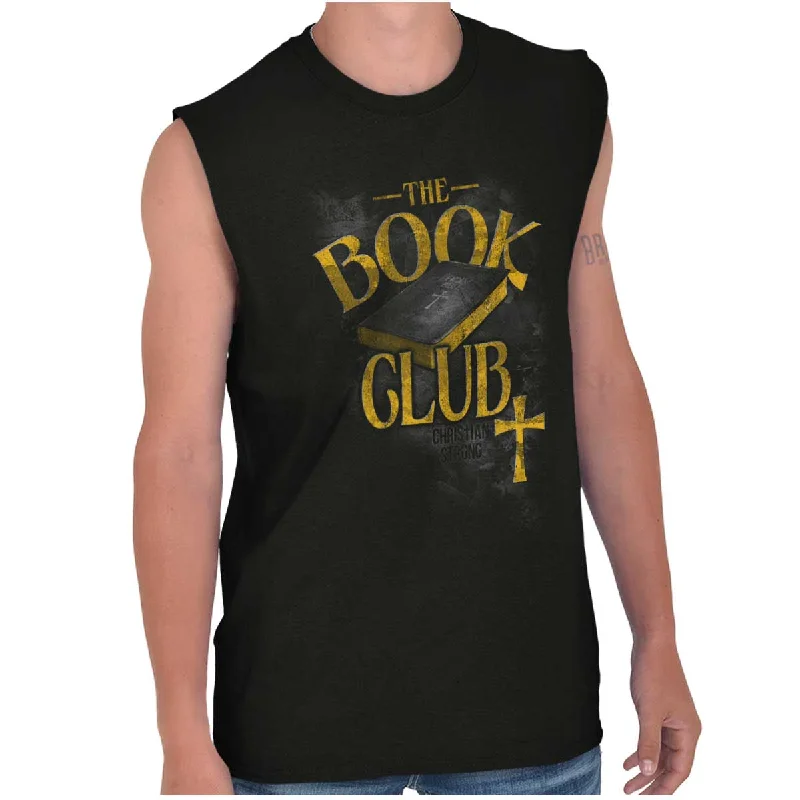 Book Club Sleeveless T-Shirt Sleek Men's Metallic